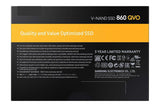 Samsung 860 QVO 1TB Solid State Drive (MZ-76Q1T0) V-NAND, SATA 6Gb/s, Quality and Value Optimized SSD