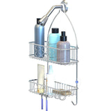 Simple Houseware Bathroom Hanging Shower Head Caddy Organizer, Chrome (26 x 16 x 5.5 inches)