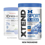 Scivation Xtend Hydrasport Bcaa Powder, Blue Raspberry, 30 Servings, Keto Friendly, Branched Chain Amino Acids, Bcaas