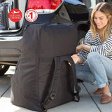 J.L. Childress Ultimate Backpack Padded Car Seat Travel Bag, Black