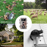 Meidase Trail Camera 16MP 1080P, Game Camera with No Glow Night Vision Up to 65ft, 0.2s Trigger Time Motion Activated, 2.4" Color Screen