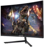 Sceptre 27" Curved 144Hz Gaming LED Monitor Edge-Less AMD FreeSync DisplayPort HDMI, Metal Black 2019 (C275B-144RN)