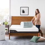 LUCID 2-Inch Gel Infused Memory Foam Mattress Topper - Twin