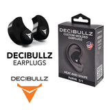 Decibullz - Custom Molded Earplugs, 31dB Highest NRR, Comfortable Hearing Protection for Shooting, Travel, Swimming, Work and Concerts
