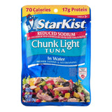 StarKist Reduced Sodium Chunk Light Tuna In Water, 2.6 oz. Pouches, Pack of 24