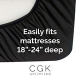 Extra Deep Pocket Sheets - Deep Pocket Twin Sheets - Extra Deep Pocket Twin Sheets - Deep Pockets Sheets fit 18 Inch to 24 Inch Mattresses