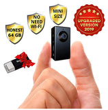 Spy Camera no Wi-Fi Needed - Hidden Camera Motion Activated - Mini Body Camera - Nanny Hidden Small Cam - Tiny Spy Hidden Camera - Spy Hidden Cameras