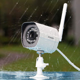 Zmodo Wireless Security Camera System (4 Pack) , Smart Home HD Indoor Outdoor WiFi IP Cameras with Night Vision, 1-month Free Cloud Recording