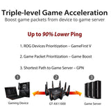 Asus ROG Rapture GT-AX11000 AX11000 Tri-Band 10 Gigabit WiFi Router, Aiprotection Lifetime Security