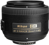 Nikon AF-S DX NIKKOR 35mm f/1.8G Lens with Auto Focus for Nikon DSLR Cameras