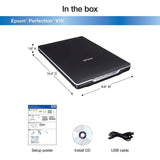 Epson Perfection V19 Color Photo & Document Scanner with scan-to-cloud & 4800 dpi optical resolution