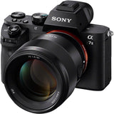 Sony SEL85F18 85mm F/1.8-22 Medium-Telephoto Fixed Prime Camera Lens, Black