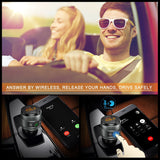 IMDEN Bluetooth FM Transmitter for Car, QC3.0 Wireless Bluetooth FM Radio Adapter Music Player FM Transmitter