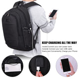 College Laptop Backpack Water Resistant Anti-Theft Bag with USB Charging Port and Lock 14/15.6 Inch Computer Business Backpacks for Women Men