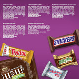 SNICKERS, TWIX, MILKY WAY, 3 MUSKETEERS & Milk Chocolate M&M'S Halloween Candy Bars