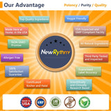 NewRhythm Probiotics 50 Billion CFU 20 Strains, 60 Veggie Capsules, Targeted Release Technology, Stomach Acid Resistant, No Need for Refrigeration