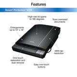 Epson B11B207221 Perfection V370 Color Photo, Image, Film, Negative & Document Scanner