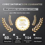 Hot Glue Gun, Cobiz Full Size (Not Mini) 60/100W Dual Power High Temp Heavy Duty Melt Glue Gun Kit with 10 Pcs Premium Glue Sticks(0.43'' x 8")