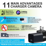 Hidden Camera - HD 1080P - Premium Pack - Motion Detection - USB Hidden Camera - Surveillance Camera - Mini Spy Camera - Nanny Camera