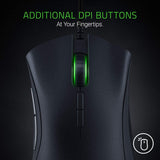 Razer DeathAdder Elite Gaming Mouse: 16,000 DPI Optical Sensor - Chroma RGB Lighting - 7 Programmable Buttons - Mechanical Switches - Matte Black