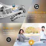 TOGUARD Backup Camera 10" Mirror Dash Cam, Dash Cam Front and Rear Full Touch Screen Video Streaming Rear View Mirror Camera,Night Vision 1080P