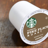 Starbucks Pike Place Roast Medium Roast Single Cup Coffee for Keurig Brewers, 4 boxes of 24 (96 total K-Cup pods)