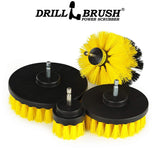 Drillbrush 4 Piece Nylon Power Brush Tile and Grout Bathroom Cleaning Scrub Brush Kit - Power Scrubber Drill Brush Kit- Power Brush Drill Attachment