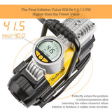 AstroAI Portable Air Compressor Pump, Digital Tire Inflator 12V DC Electric Gauge with Larger Air Flow 35L/Min, LED Light, Overheat Protection Yellow