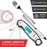 Kizen Instant Read Meat Thermometer - Best Waterproof Ultra Fast Thermometer with Backlight & Calibration. Kizen Digital Food Thermometer