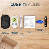 Care Touch Diabetes Testing Kit – Care Touch Blood Glucose Meter, 100 Blood Test Strips, 1 Lancing Device, 30 gauge Lancets-100 count