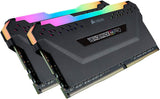 Corsair CMW32GX4M2C3200C16 Vengeance RGB PRO 32GB (2x16GB) DDR4 3200 (PC4-25600) C16 Desktop Memory Black