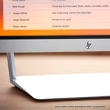 HP Pavilion 27-inch FHD IPS Monitor with LED Backlight (27xw, Snow White and Natural Silver)