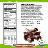 Orgain Organic Plant Based Protein Powder, Creamy Chocolate Fudge - Vegan, Low Net Carbs, Non Dairy, Gluten Free, Lactose Free, No Sugar Added