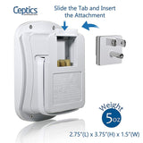 World Travel Adapter Kit by Ceptics - QC 3.0 2 USB + 2 US Outlets, Surge Protection, Plugs for Europe, UK, China, Australia, Japan
