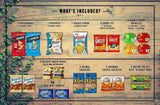 Mega Snacks (50 Count) Variety Care Package Gift Box - College Students, Military, Work or Home - Over 3 Pounds of Snacks!