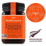 Wedderspoon Raw Premium Manuka Honey KFactor 16, 17.6 Oz, Unpasteurized
