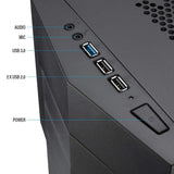 Rosewill TYRFING ATX Mid Tower Gaming PC Computer Case with 2 Pre-Installed 120mm Fans,400mm Graphics Card and 360mmAIO Liquid Cooler Support,HDD/SSD