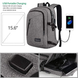 Laptop Backpack, School Backpacks Durable Water Resistant College Bookbag for Women and Men, Anti Theft Slim Business Travel Computer Bag with USB