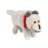 JINX Minecraft Wolf Plush Stuffed Toy (Grey, 15" Long)