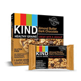 KIND Healthy Grains Granola Bars, Almond Butter Dark Chocolate, Gluten Free, 1.2 oz, 40 Count