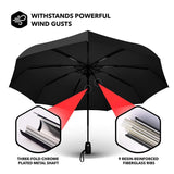 Repel Windproof Travel Umbrella with Teflon Coating