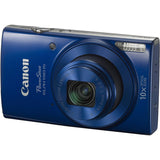 Canon PowerShot ELPH 190 IS Digital Camera (Blue) with 10x Optical Zoom and Built-In Wi-Fi with 32GB SDHC + Flexible tripod+AC/DC Turbo Travel Charge