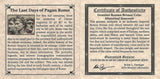 THE LAST DAYS OF PAGAN ROME - Authentic Roman Bronze Coin in Mini Album - Genuine Roman Ancient Antique from 240-324 AD