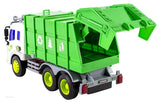 WolVol Friction Powered Garbage Truck Toy With Lights and Sounds For Kids (Can Open Back)