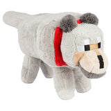 JINX Minecraft Wolf Plush Stuffed Toy (Grey, 15" Long)