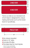 RockTape Original 2-Inch Water-Resistant Kinesiology Tape