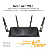 Asus RT-AX88U AX6000 Dual-Band WiFi Router, Aiprotection Lifetime Security