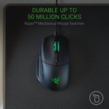 Razer Basilisk Gaming Mouse: 16,000 DPI Optical Sensor - Chroma RGB Lighting - 8 Programmable Buttons - Mechanical Switches - Matte Black