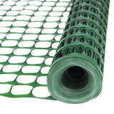Houseables Temporary Fencing, Mesh Snow Fence, Plastic, Safety Garden Netting, Single, Green, 4 x 100' Feet, Above Ground Barrier, for Deer, Kids