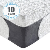 Classic Brands Cool Gel 1.0 Ultimate Gel Memory Foam 14-Inch Mattress with BONUS Pillow, Twin